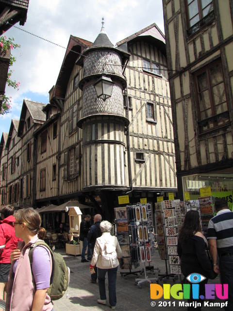 SX19859 Old houses in Troyes, France